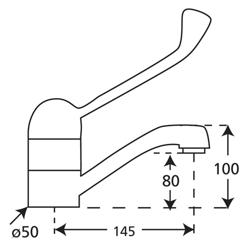Medic Line Short Spout Sink Tap